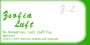 zsofia luft business card